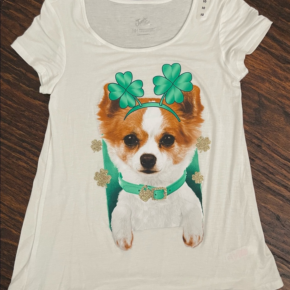 NWT- Girls size 10 St. Patrick’s Day t-shirt